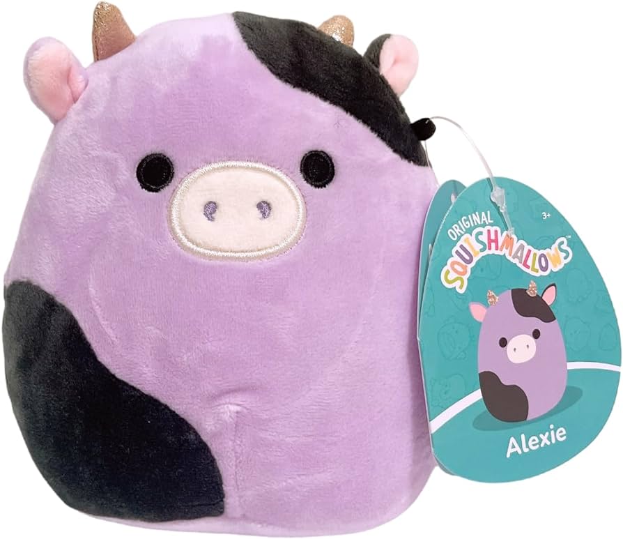 Original Squishmallow 5-Inch – Axolotl, Cow & Mushroom