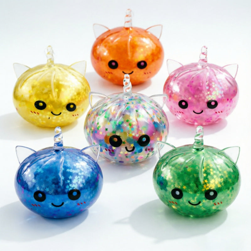 Glitter Unicorn Dumpling Squishy Mystery Toy
