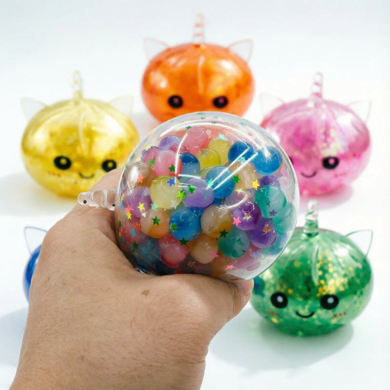 Glitter Unicorn Dumpling Squishy Mystery Toy