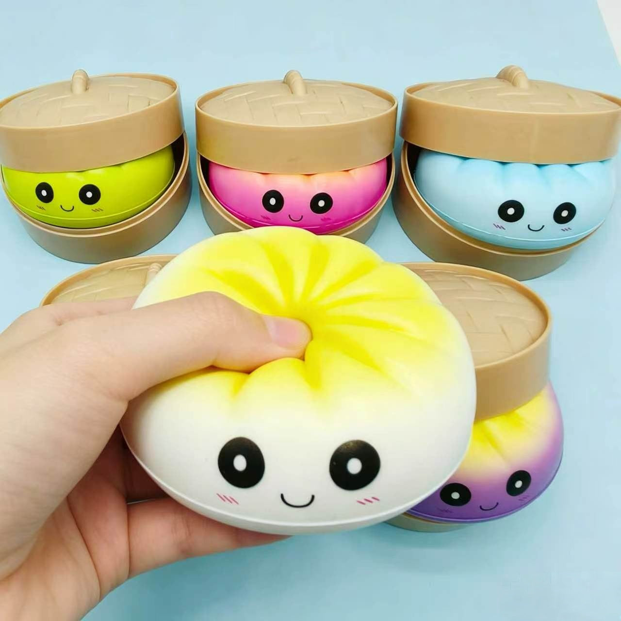 Gradient Dumpling Squishy Mystery Toy