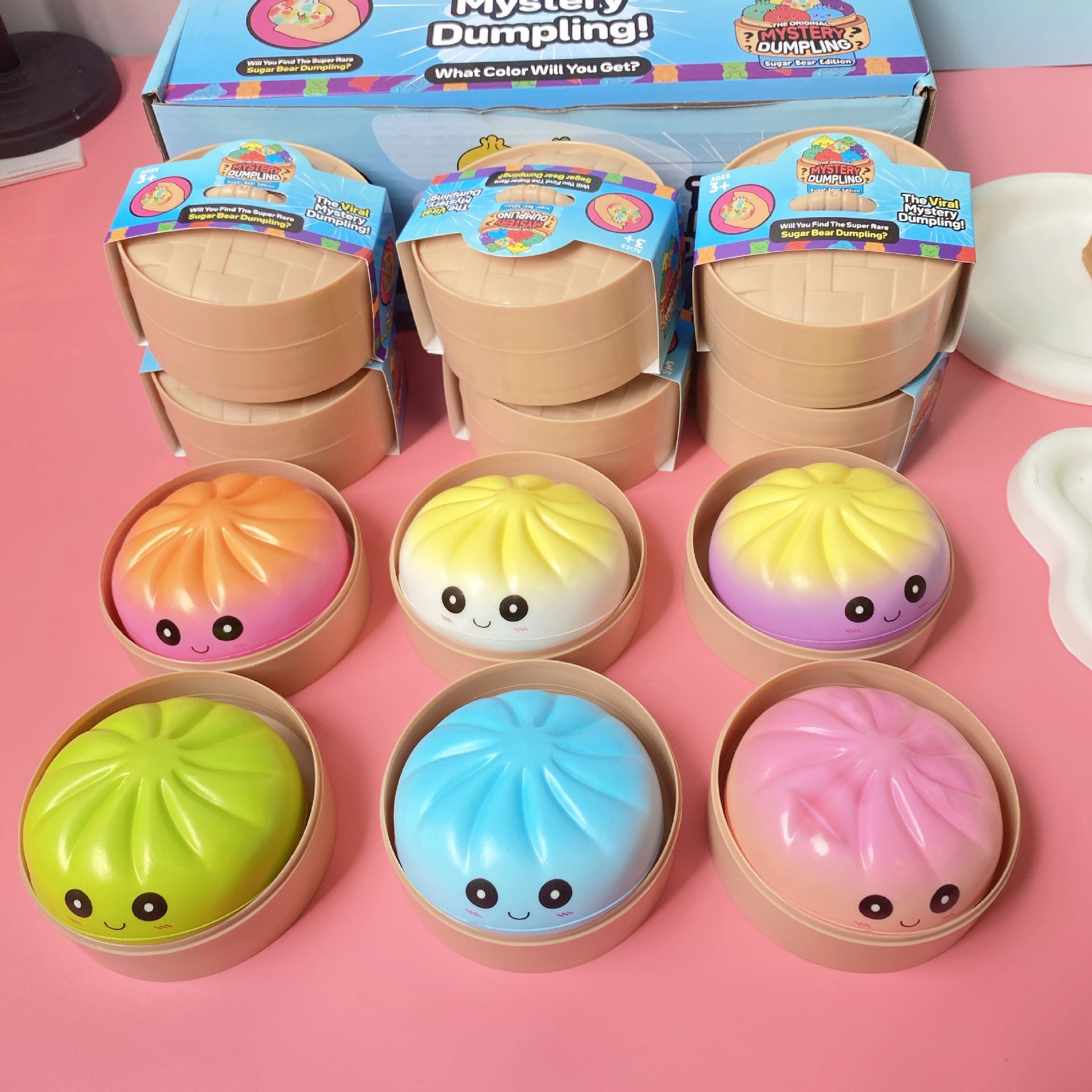 Gradient Dumpling Squishy Mystery Toy