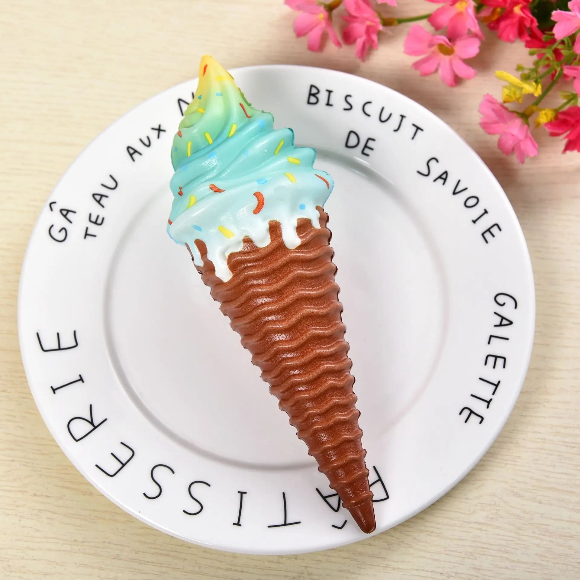 Colorful Ice Cream Squishy Toy | Slow Rising Stress Relief Squeeze