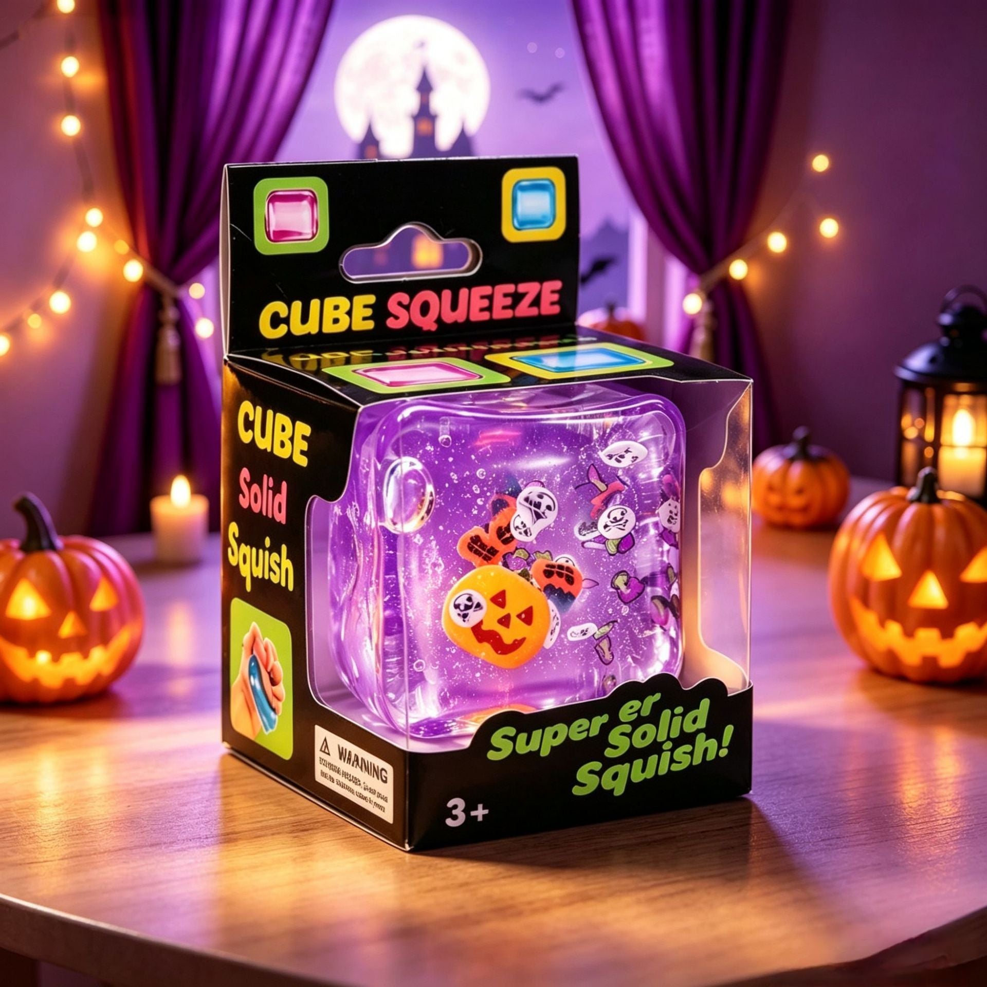 Halloween Cube Squishy Toy