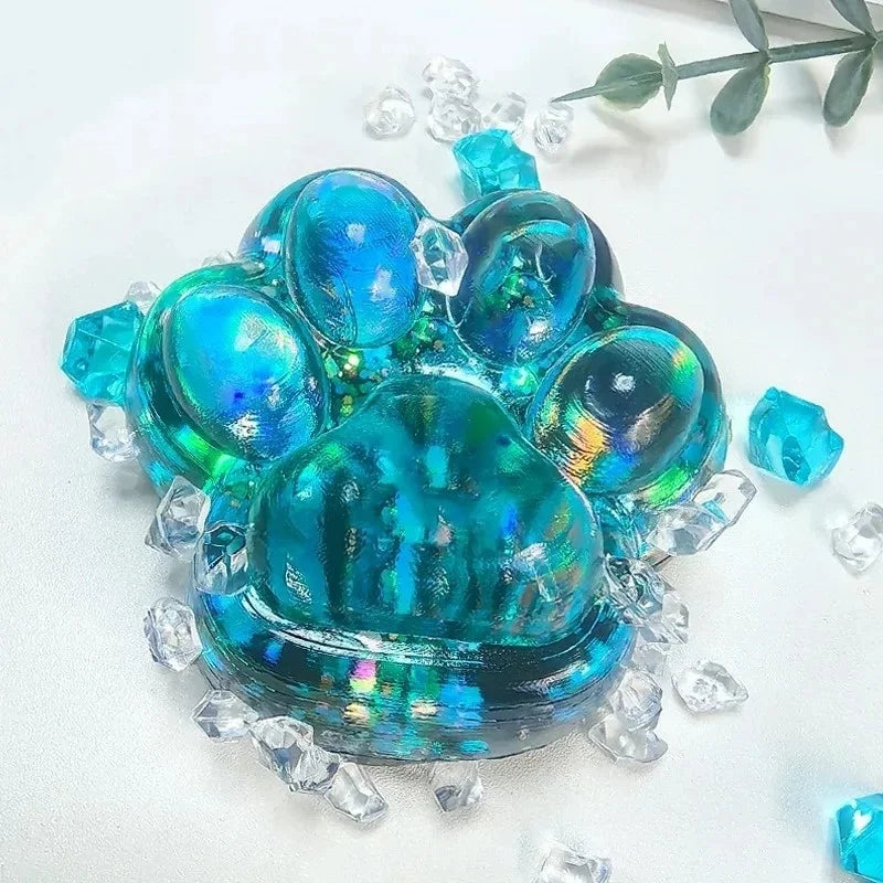 Taba Squishy Cat Paw Fidget Toy | Kawaii Stress Relief Squeeze Toy