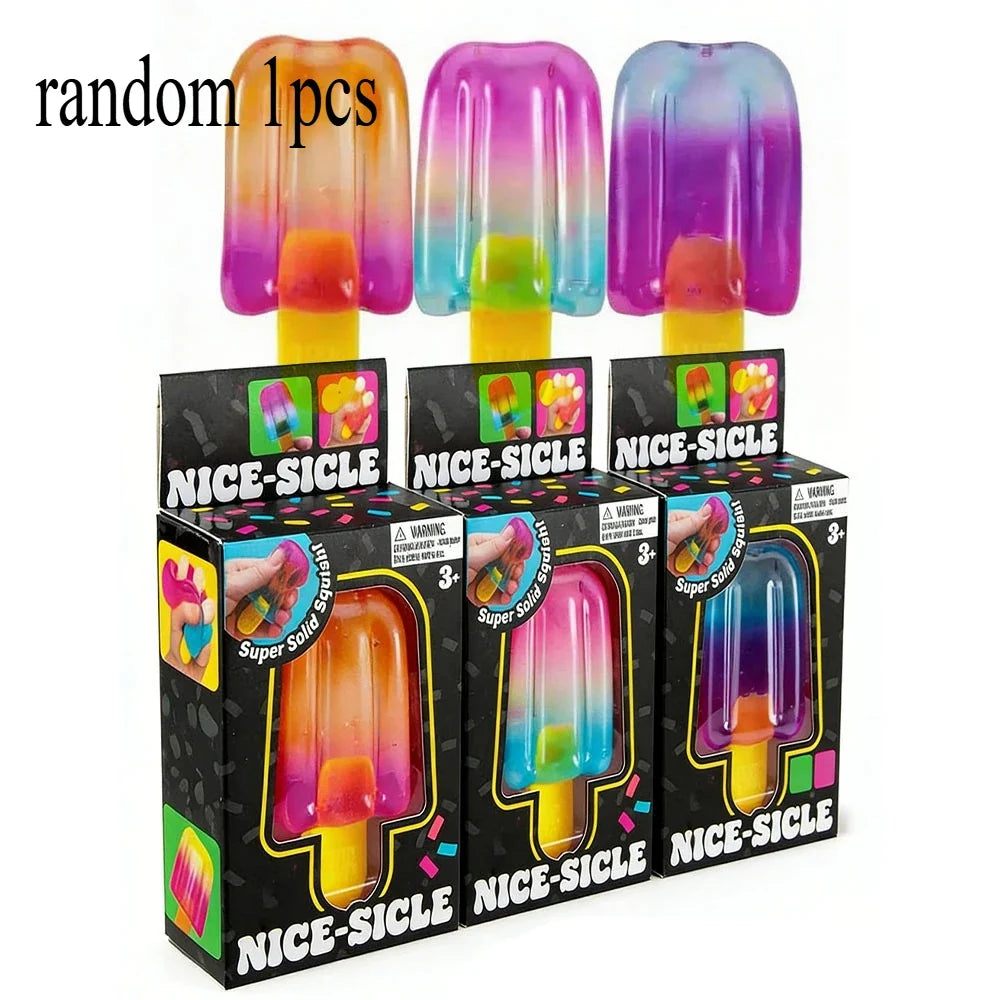 Nice Sicle Squishy Cube | Soft Sensory Stress Relief Fidget Toy